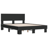 Cadre de lit sans matelas noir 135x190 cm