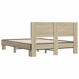 Bed frame without mattress sonoma oak 135x190 cm