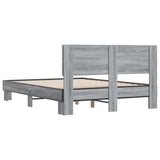 Cadre de lit sans matelas sonoma gris 140x190 cm