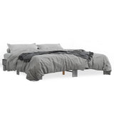 Cadre de lit sans matelas sonoma gris 200x200 cm