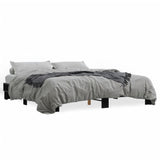 Bed frame without mattress black 160x200 cm