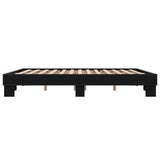 Bed frame without mattress black 160x200 cm