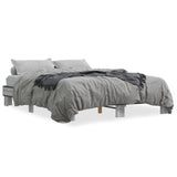 Cadre de lit sans matelas sonoma gris 150x200 cm