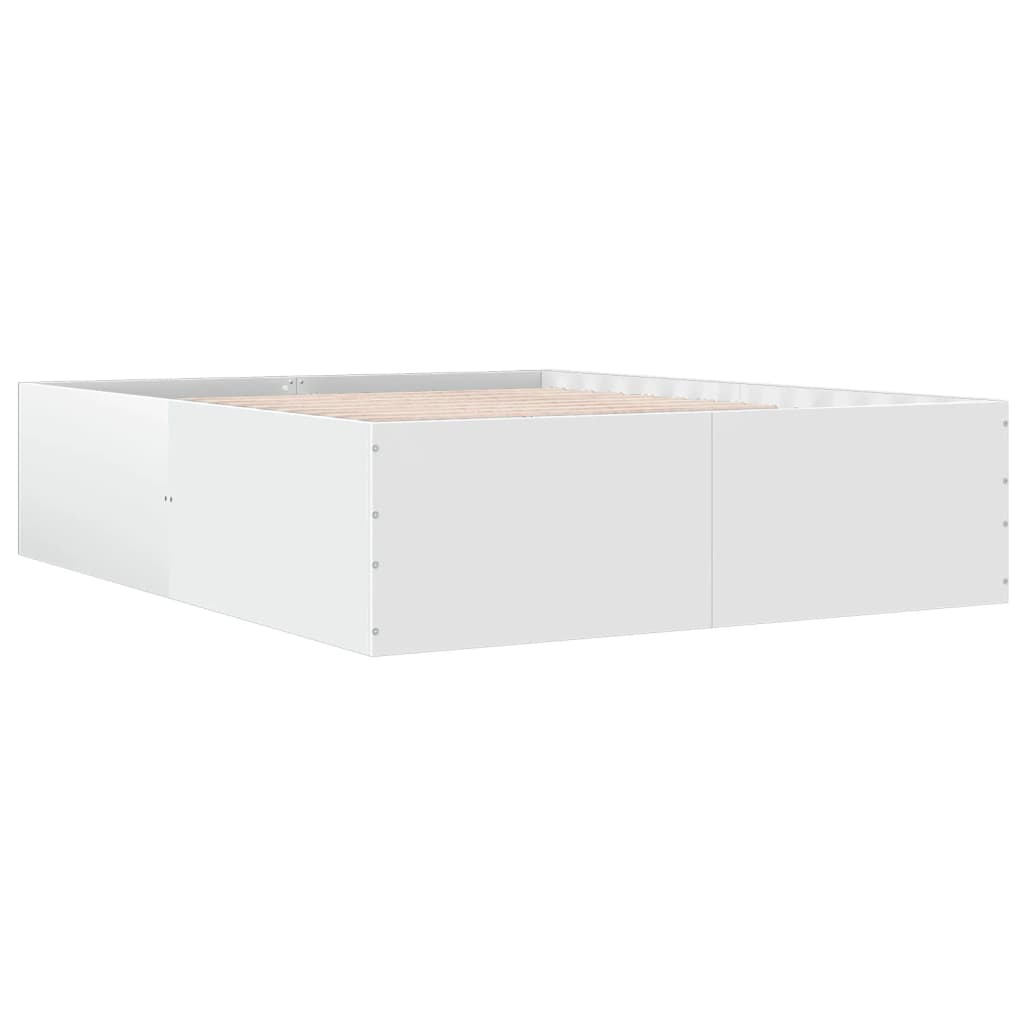 Bed frame without mattress white 160x200 cm