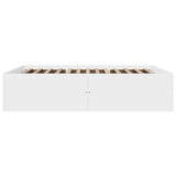 Bed frame without mattress white 160x200 cm