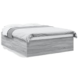 Cadre de lit sans matelas sonoma gris 150x200 cm