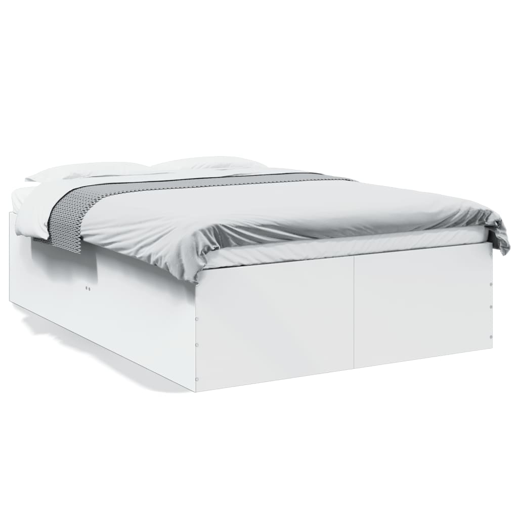 Cadre de lit sans matelas blanc 120x190 cm