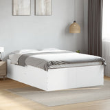 Cadre de lit sans matelas blanc 120x190 cm