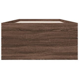 Cadre de lit sans matelas chêne marron 100x200 cm