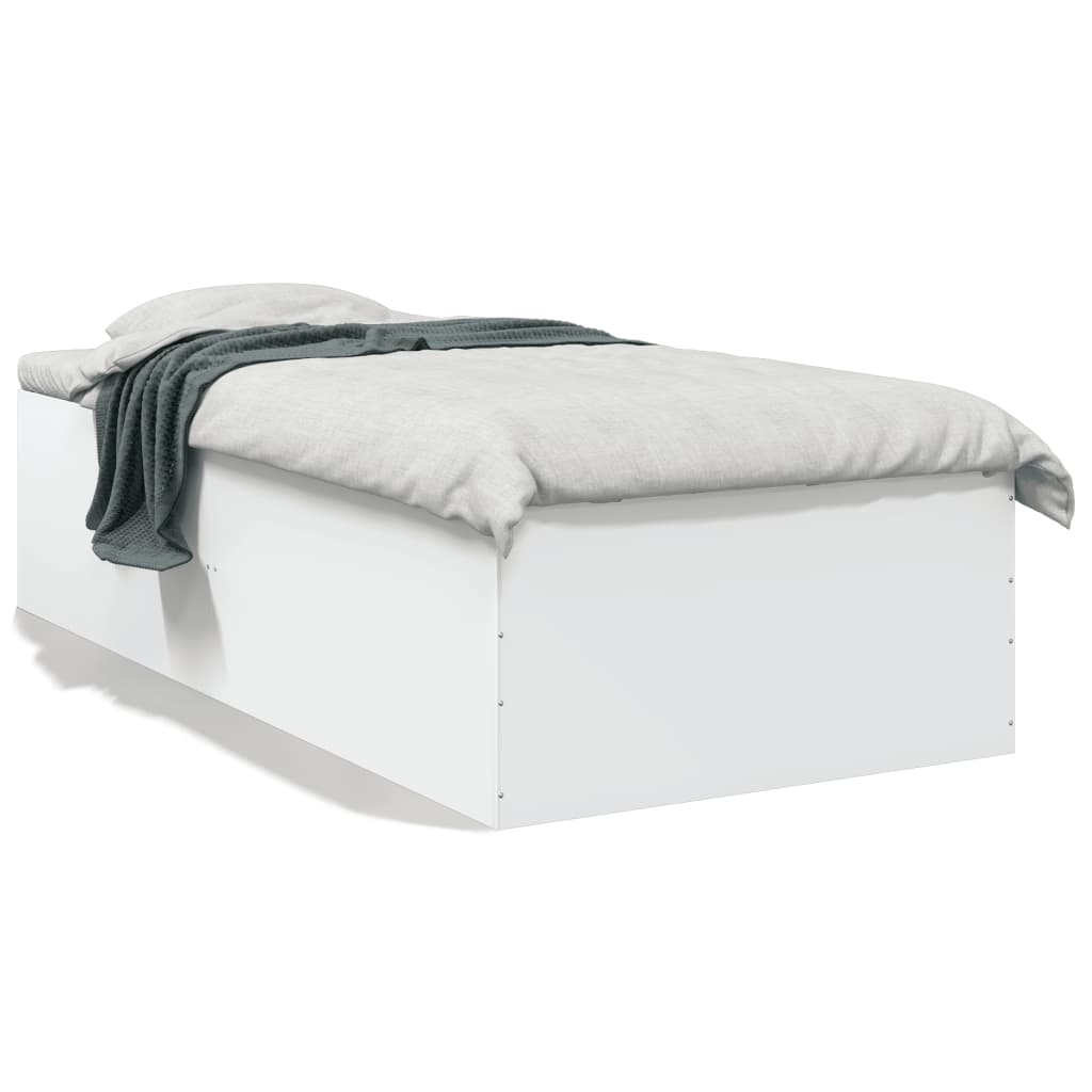 Cadre de lit sans matelas blanc 90x200 cm