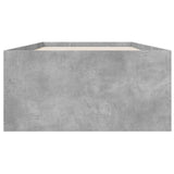 Cadre de lit sans matelas gris béton 90x200 cm