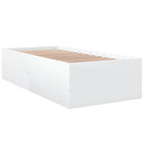 Cadre de lit sans matelas blanc 90x190 cm