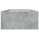 Cadre de lit sans matelas gris béton 90x190 cm