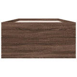 Cadre de lit sans matelas chêne marron 75x190 cm