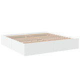 Bed frame without mattress white 200x200 cm