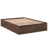 Cadre de lit sans matelas chêne marron 140x200 cm