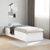 Cadre de lit sans matelas blanc 100x200 cm