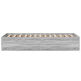 Cadre de lit sans matelas sonoma gris 100x200 cm