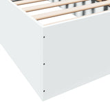 Bed frame without mattress white 90x200 cm