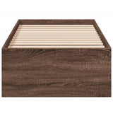 Cadre de lit sans matelas chêne marron 90x190 cm