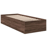 Cadre de lit sans matelas chêne marron 90x190 cm