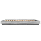 Cadre de lit et lumières LED sans matelas sonoma gris 140x200cm