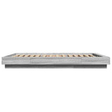 Cadre de lit et lumières LED sans matelas sonoma gris 140x190cm