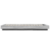 Cadre de lit et lumières LED sans matelas sonoma gris 75x190 cm