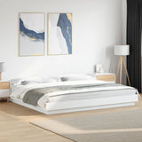 Cadre de lit sans matelas blanc 180x200 cm