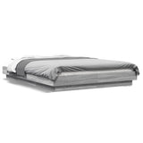 Cadre de lit sans matelas sonoma gris 140x200 cm