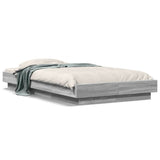 Cadre de lit sans matelas sonoma gris 100x200 cm