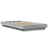 Cadre de lit sans matelas sonoma gris 100x200 cm