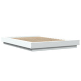 Cadre de lit sans matelas blanc 140x190 cm