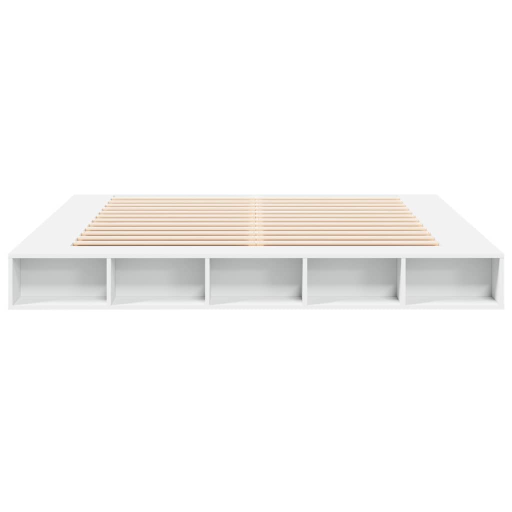 Bed frame without mattress white 180x200 cm