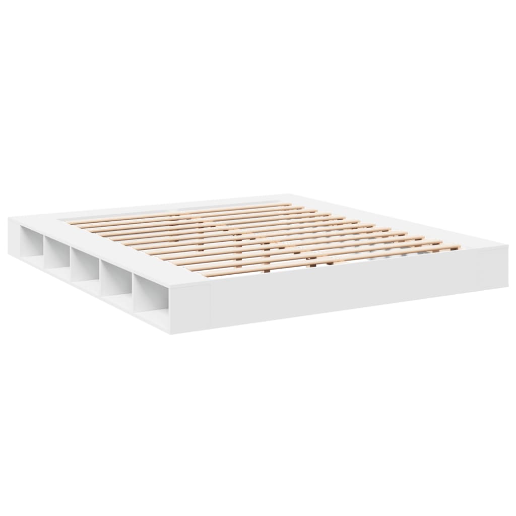 Bed frame without mattress white 180x200 cm