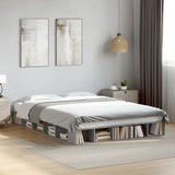 Cadre de lit sans matelas sonoma gris 160x200 cm