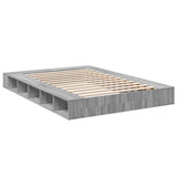 Cadre de lit sans matelas sonoma gris 140x200 cm