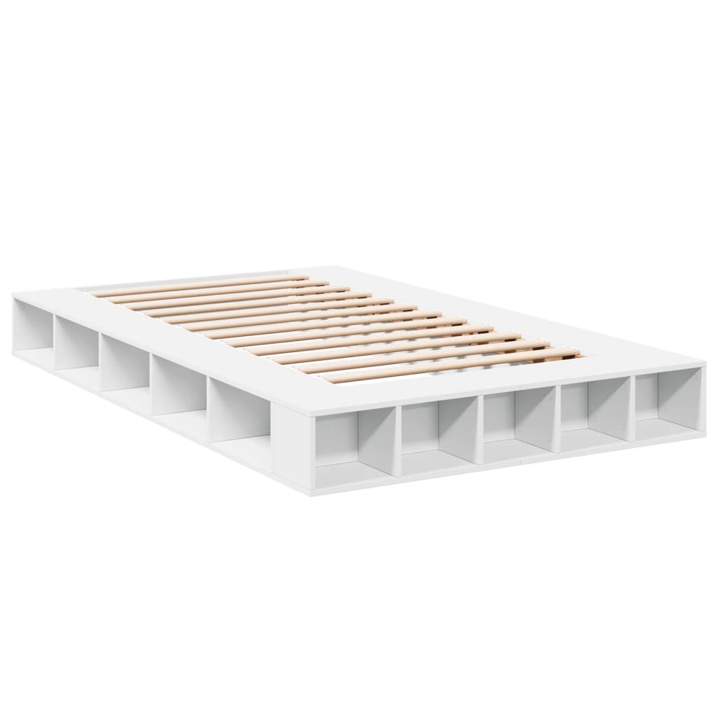 Cadre de lit sans matelas blanc 120x200 cm