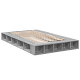 Cadre de lit sans matelas sonoma gris 120x200 cm