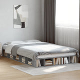 Cadre de lit sans matelas sonoma gris 120x200 cm