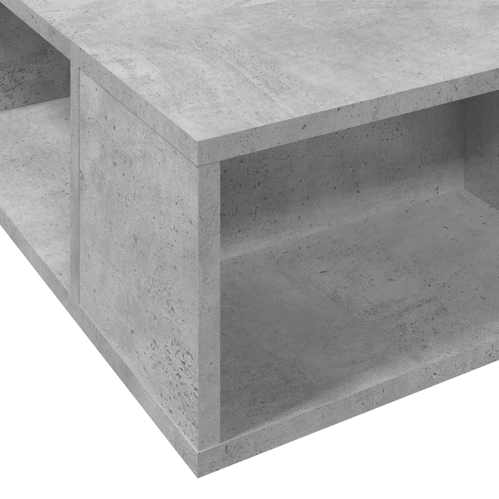 Cadre de lit sans matelas gris béton 140x190 cm