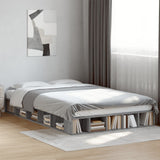 Cadre de lit sans matelas sonoma gris 140x190 cm