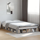 Cadre de lit sans matelas sonoma gris 135x190 cm