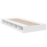 Cadre de lit sans matelas blanc 100x200 cm