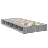 Cadre de lit sans matelas sonoma gris 100x200 cm