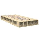 Cadre de lit sans matelas chêne sonoma 90x190 cm