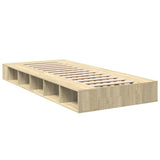 Cadre de lit sans matelas chêne sonoma 90x190 cm