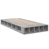 Cadre de lit sans matelas sonoma gris 75x190 cm