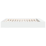 Cadre de lit sans matelas blanc 200x200 cm