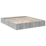 Cadre de lit sans matelas sonoma gris 180x200 cm